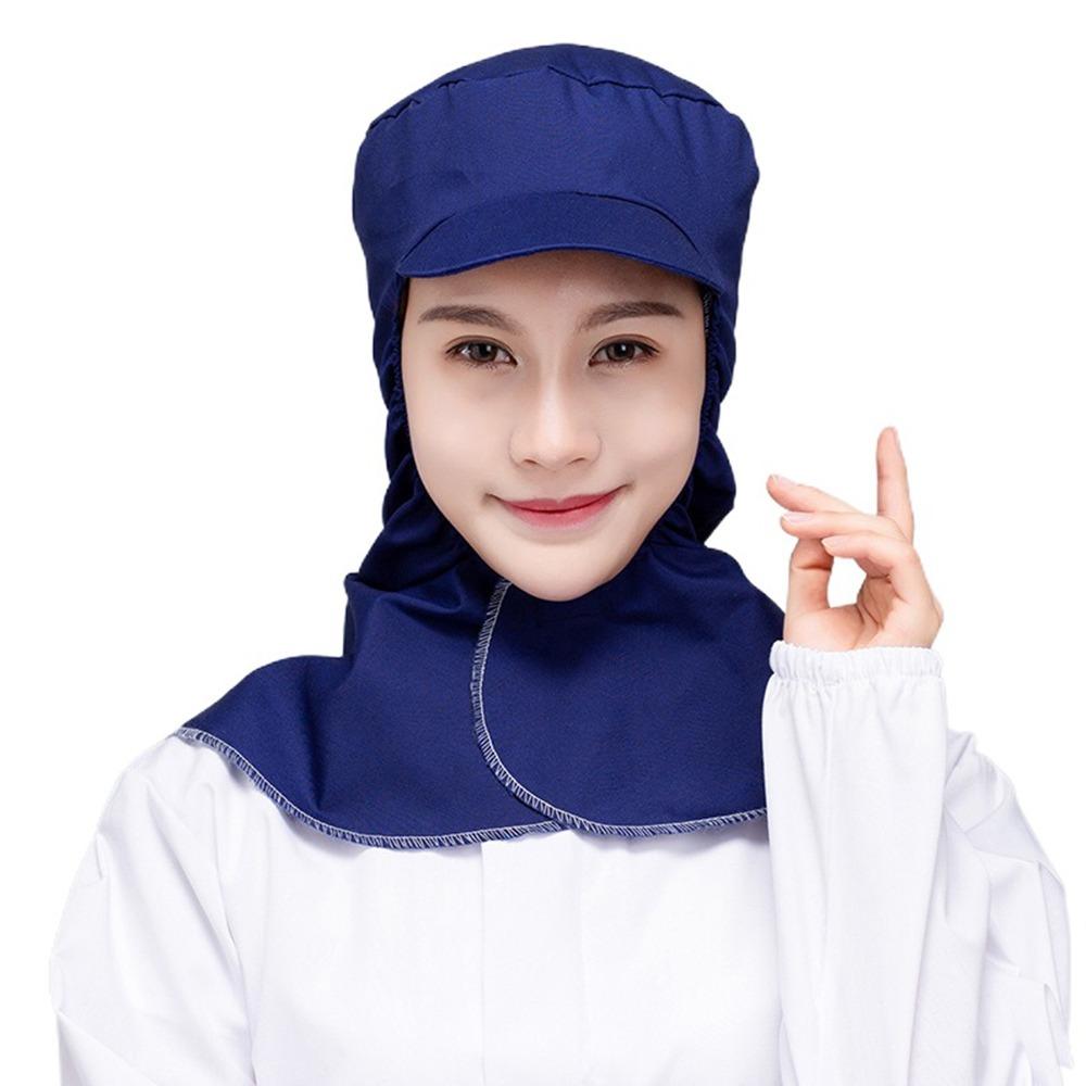 Breathable Dust-free Shawl Hat Solid Color Work Hat New Labor Protection Hat  Workshop