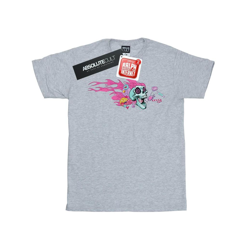 Disney Мужская футболка Wreck It Ralph Candy Skull