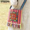 Ethnic Style Embroidered Single Shoulder Bags Women Casual Retro Tassel Leisure Vacation Travel Messenger Bags