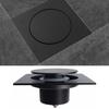 Square Drain Strainer Push Down Mechanism Floor Drain Durable Floor Drain Strainer  Bathroom