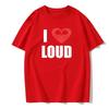 Летняя мужская футболка Chief Keef I Love Loud Same Style из 100 хлопка, топы, футболки, мужская модная одежда с коротким рукавом, уличная одежда Harajuku