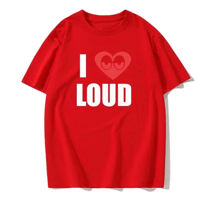 Летняя мужская футболка Chief Keef I Love Loud Same Style из 100 хлопка, топы, футболки, мужская модная одежда с коротким рукавом, уличная одежда Harajuku