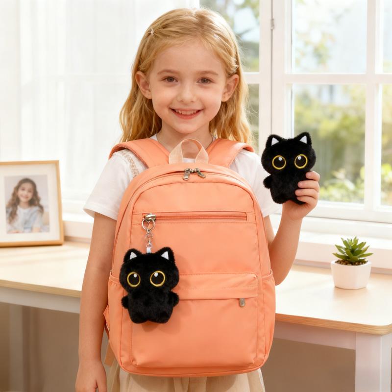 10PCS 10cm Cute Black Cat plush toy Doll Small Pendant Cuddly Pillow Cushion Ins Black Cat Doll for Boy Girl Brithday Gifts
