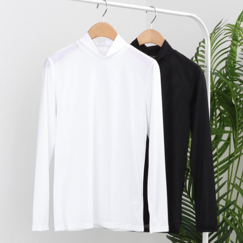 Shop Women S Golf Wear Half Neck Long Sleeve Tee White Sh wSh 101