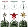 Christmas Tree Topper Holder Universal Twist-on Tree Topper Stabilizer Plastic Green Support Rod with Adjustable Attachments