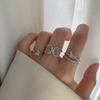 925 Sterling Silver Butterfly Open Finger Ring For Women Girls Fashion Party Wedding Jewelry Jz060