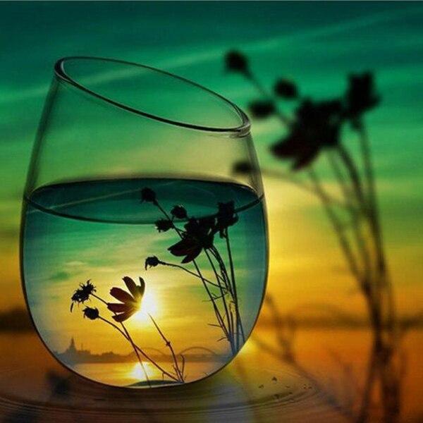 5d алмазная живопись полная квадратная/круглая алмазная вышивка закат бутылка вина пейзаж горный хрусталь DIY мозаика украшение дома