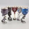 200ml Black Cats Goblets Love Couple Heart Chalice Medieval Dragon Goblet Stainless Steel Wine Cup Holy Grail Retro Animal Horse