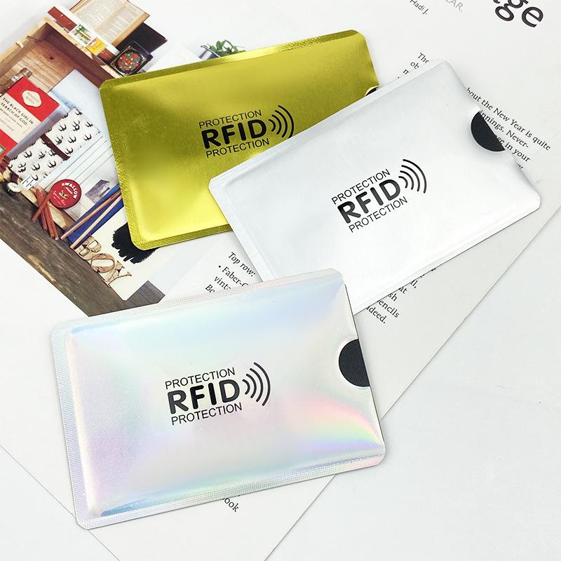 Алюминиевый RFID-держатель для карт с лазерной защитой от размагничивания