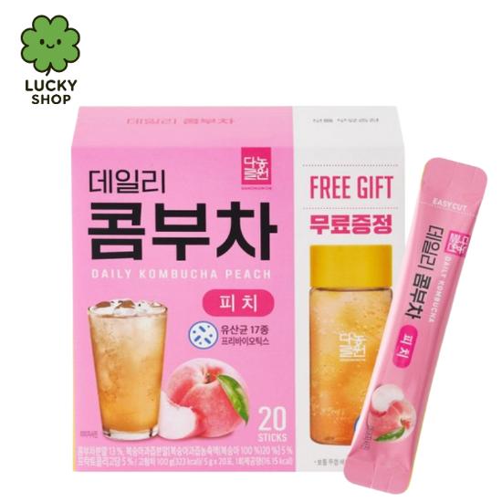 5gx20 Stick/7 Types of Korean Daily Kombucha Fruit Tea 380 ml Bottle Gift