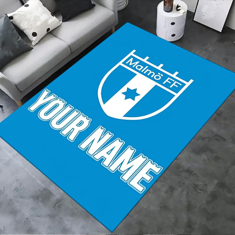 Custom Name Malmo FF Carpet Rug for Living Room Bedroom Home Sofa Decoration,Kids play Non-slip Floor Mat