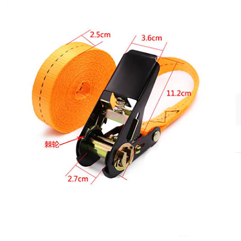 2m Stretch belts Strap for fastening 800Kg Wear Resistant Trailer Loads Heavy Duty Ratchet Strap Cargo Tie Down Durable No Hook