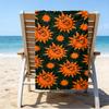 proof beach towel with a Feid6 pattern - soft,absorbent,quick-drying,machine washable - perfect for swimming,camping,bathing