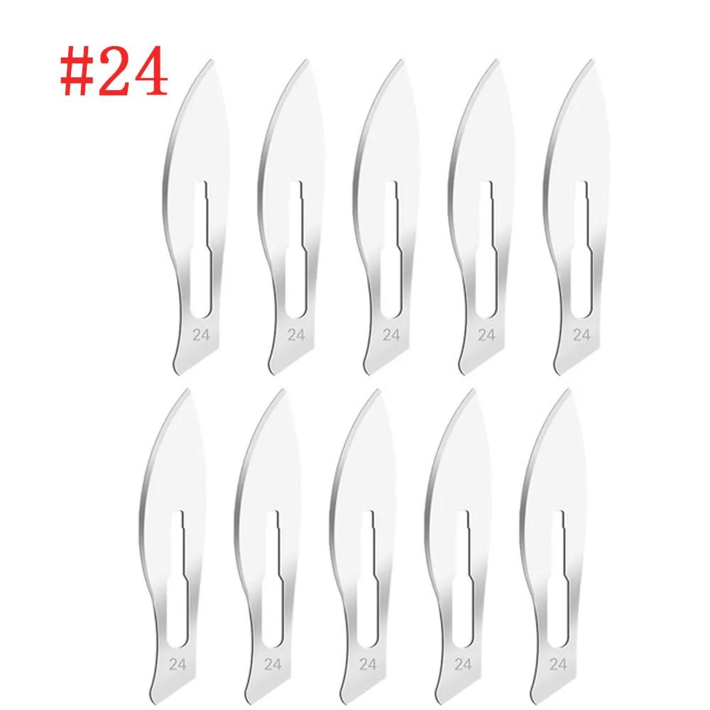 Хирургический скальпель из углеродистой стали с лезвиями и ручкой, скальпель, режущий инструмент своими руками, ремонт печатных плат, хирургический нож для животных, дропшиппинг, хирургический нож