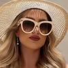 Fashionable Sunglasses Large Frame Cat Eye Sunglasses Non-Polarized Fashion Accessory