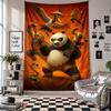 Wall TapestryKung Fu Panda Art Hanging Cloth Decorative Background Cover for Room Decoration