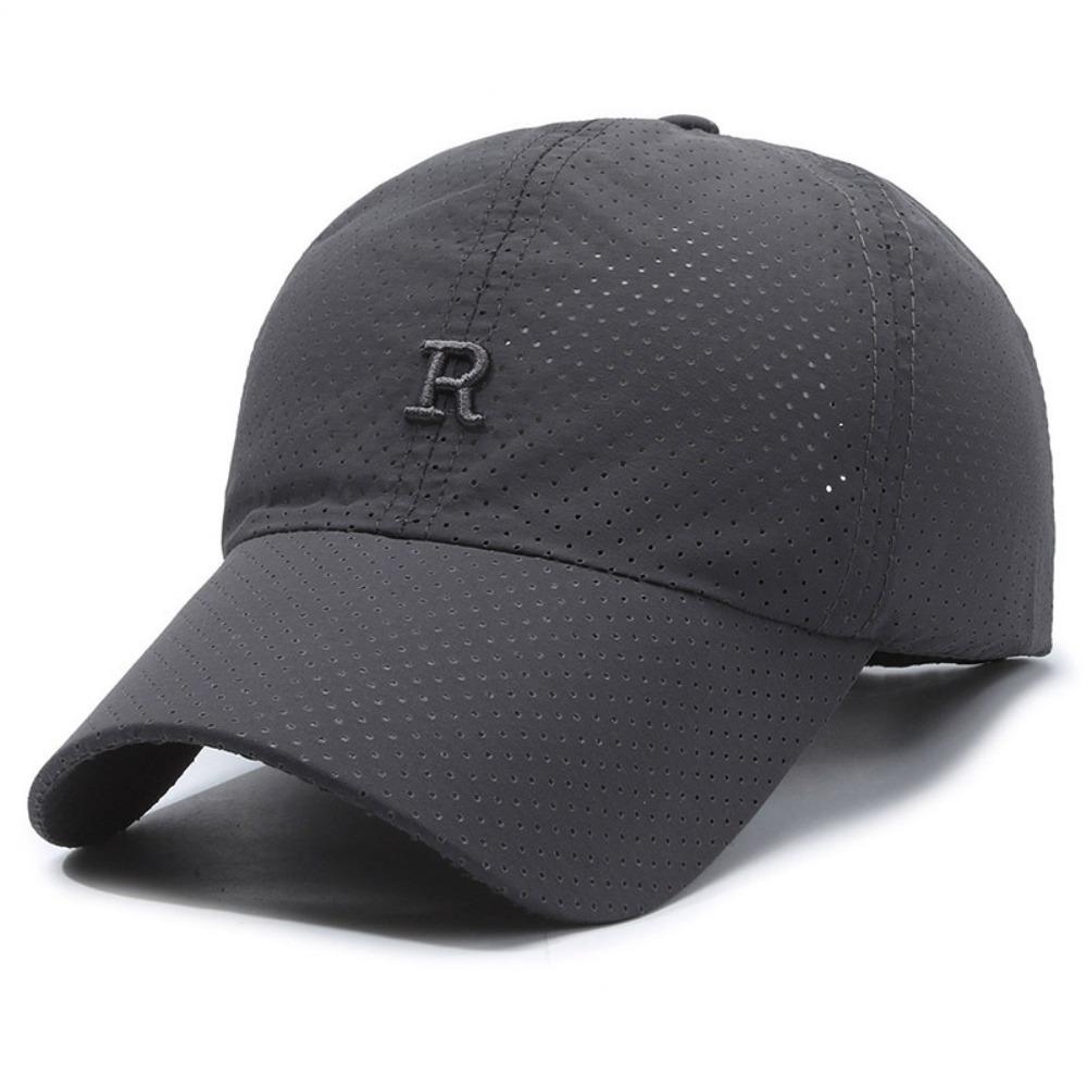 Sun Protection Summer Sun Hat Letter R Embroidery Baseball Cap Fishing Cycling Hat For Women Men