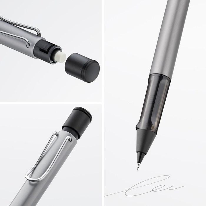 Карандаш-автомат LAMY AL-star - Эргономичная прозрачная зона захвата и легкий алюминиевый корпус - В комплекте: стержни LAMY M41 0.5 мм и ластик