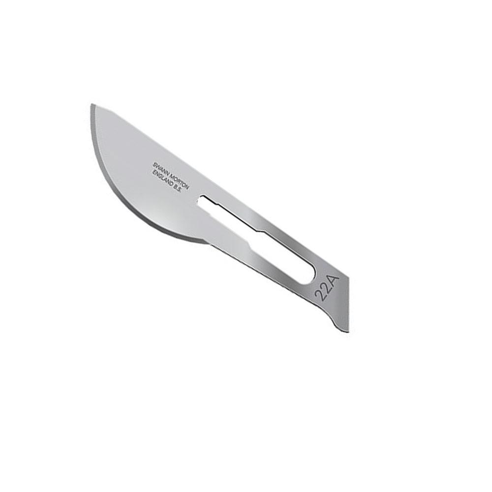 Swann-Morton 22A Carbon Steel Surgical Blade Sterile 100pcs