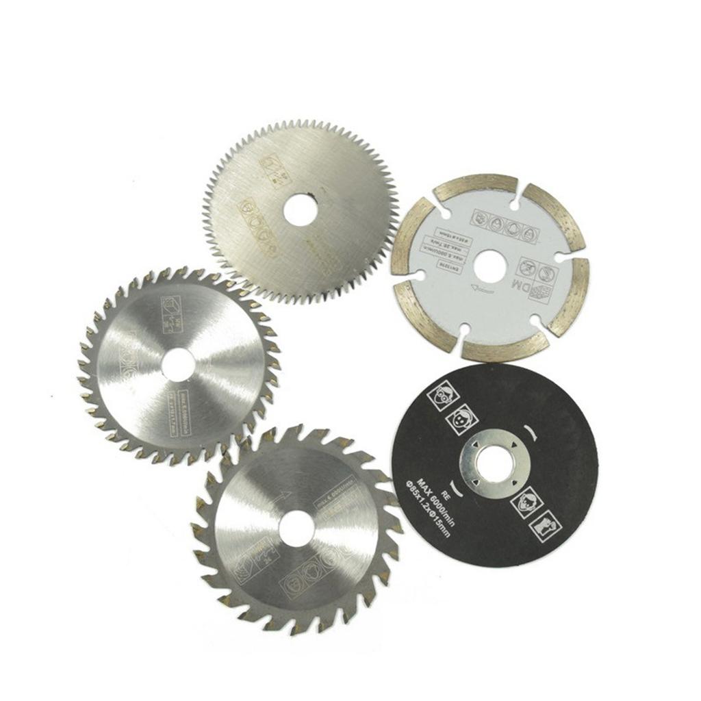 Circular Saw Blades Set,5Pcs 85mm Inner Diameter 15mm Carbide Circular Saw,for Cutting Machines, Electric Hand Saws,sliding Table Saws