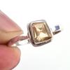 Natural Citrine Gemstone Handmade 925 Solid Sterling Silver Ring Size 10 D6r84