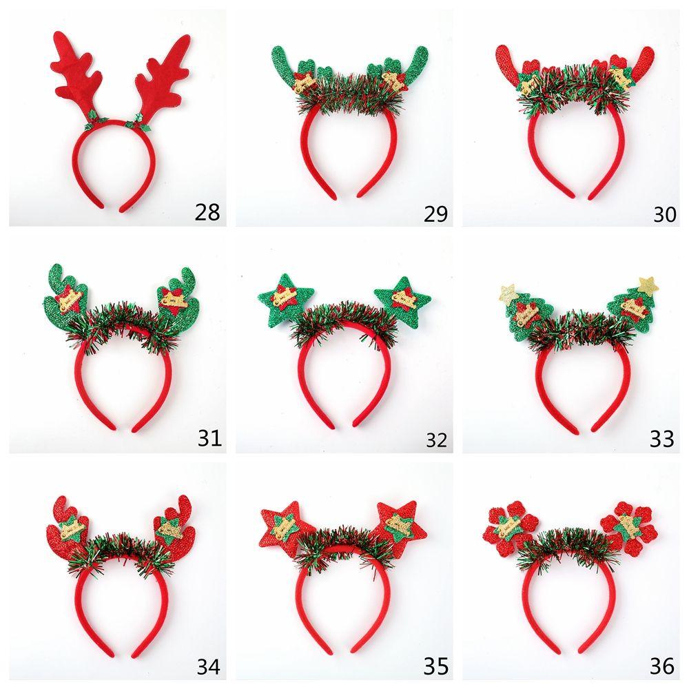 Ornaments Tree Antlers Reindeer Headwear Christmas Headbands Christmas Decorations Xmas Hairband