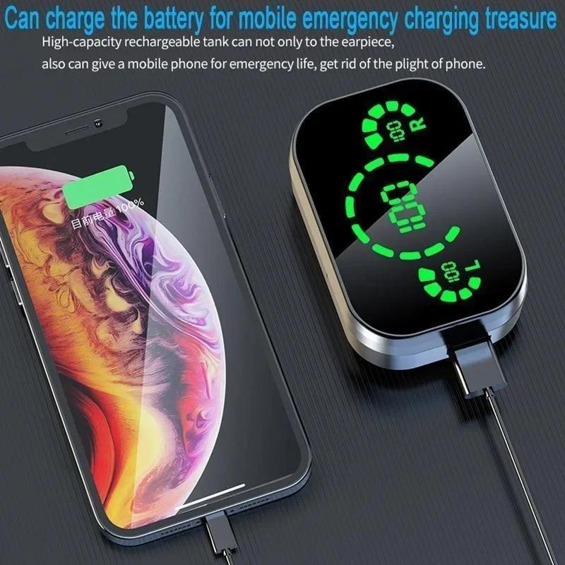 Xiaomi Оригинальные TWS-наушники YD03 с фонариком, беспроводная гарнитура с 9D шумоподавлением, новые Bluetooth-наушники 5.2 со светодиодным дисплеем питания
