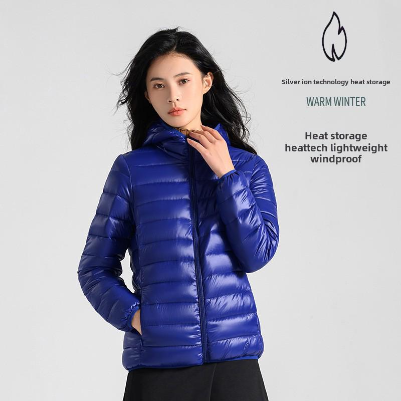 Женская короткая куртка из хлопка с капюшоном 2023 года — осень/зима, свободный крой, однотонная, теплое пальто