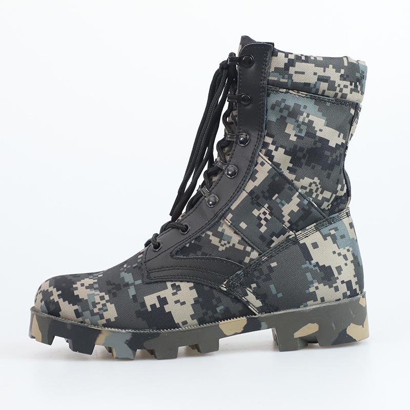 Jungle Camouflage Training Boots Outdoor Sports Training Boots High-top Breathable Mountaineering Camping Desert Boots H962