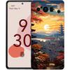 Японский пейзаж Чехол для телефона Для Google Pixel 8 7 6 Pro 8A 6A 7A 5G Мягкий силикон Ударопрочный ТПУ Черный Чехол Fundas