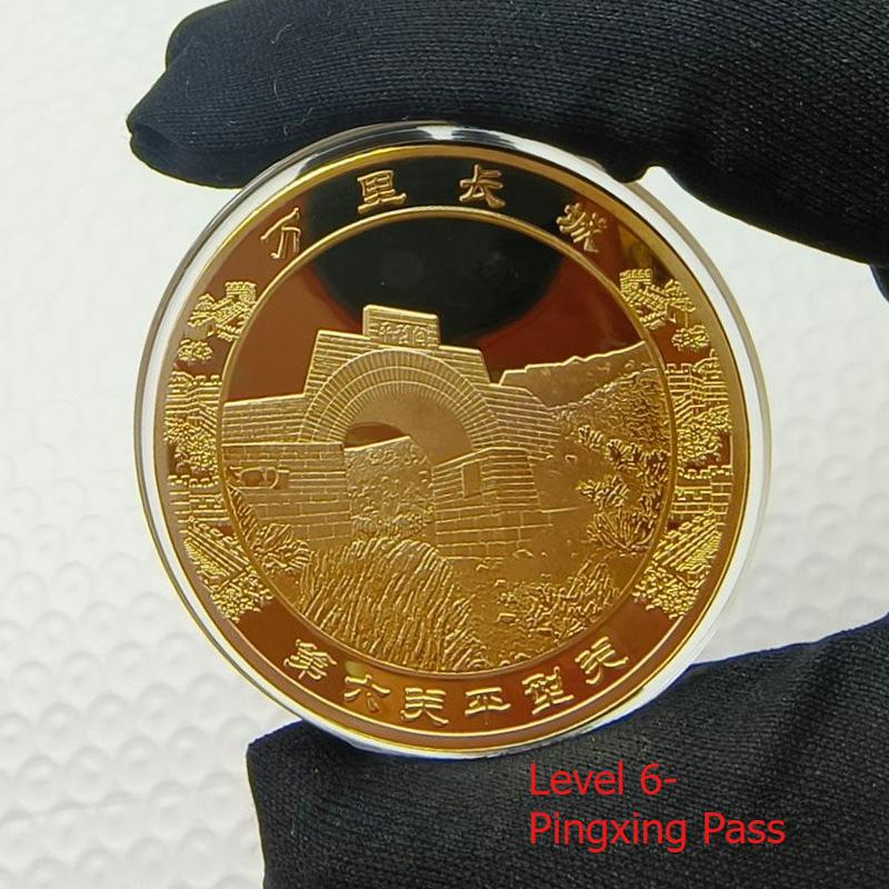 Great Wall Thirteen Passes Commemorative Medal, Metal Crafts, Beijing Tourism Currency, Small Gifts, Shanhaiguan, Jiayuguan, Huangyaguan