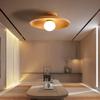 Nordic Ceiling Lamp Wooden Round Ceiling Light For Cloakroom Bedroom Study Room Child Corridor Home Indoor High Quality Lighting