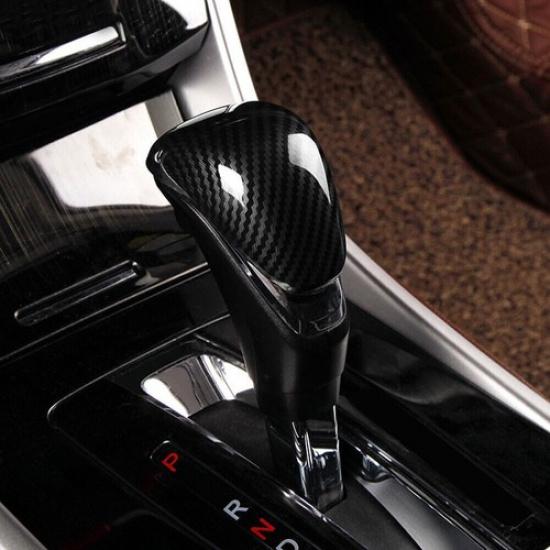 For Honda Accord 13-17 1x Carbon Fiber Gear Shift Knob Cover Trim Interior Decor