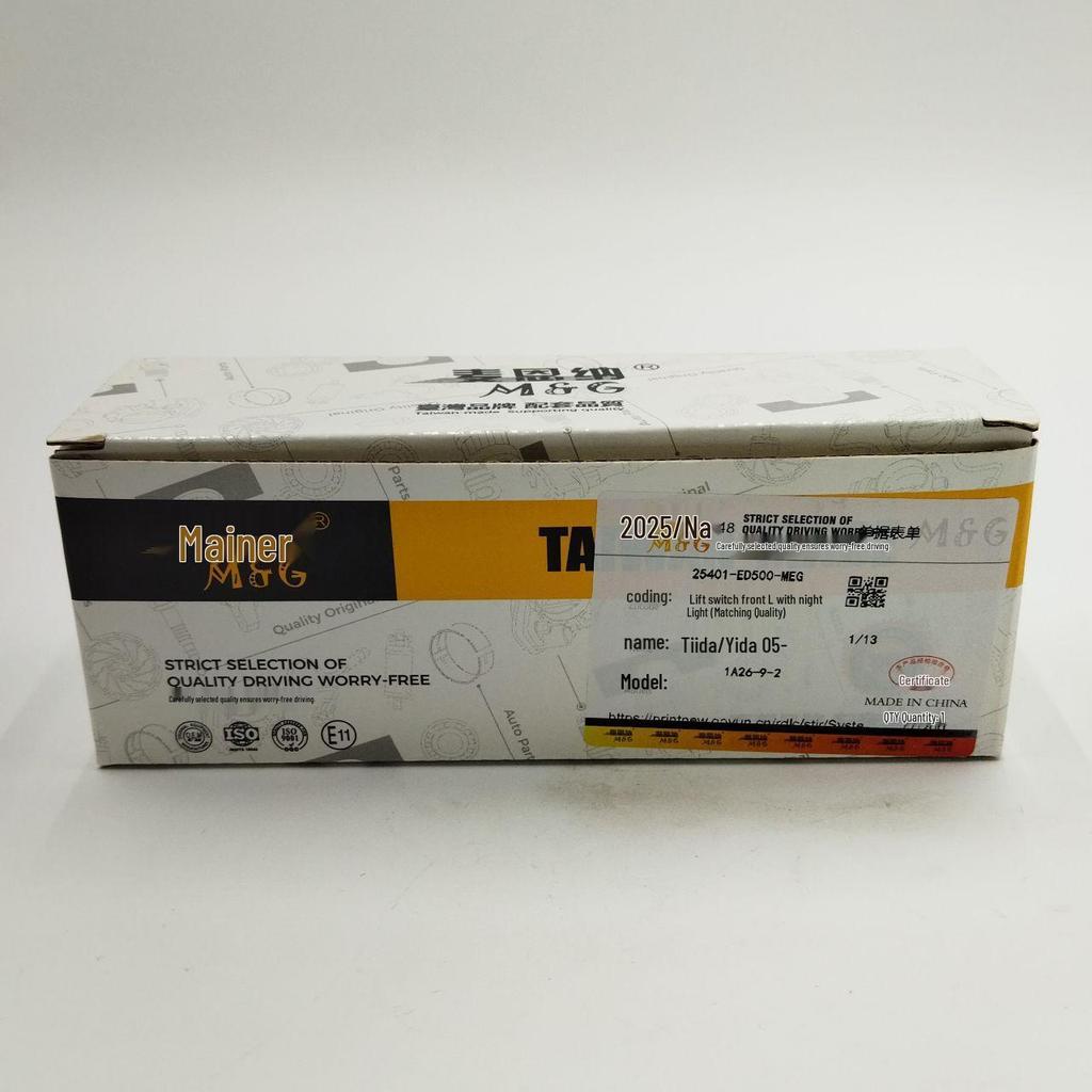 Front L-Shaped Luminous Lift Switch for Tiida/Yida '05 (Equivalent to 25401-ED500)