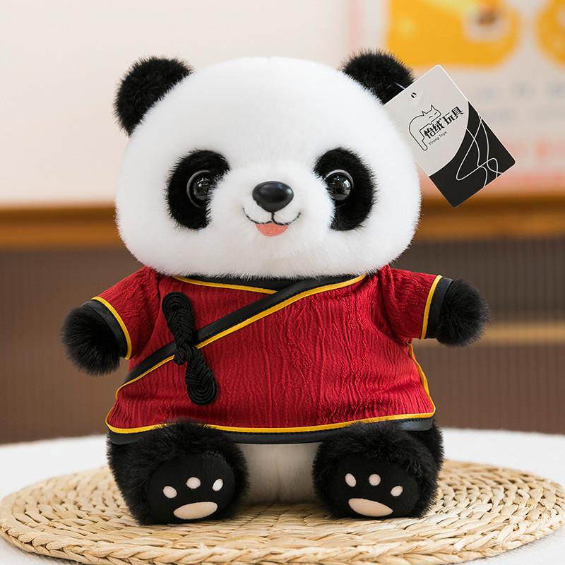 Panda Cartoon Plush Toy For Childrens Room Decor And Play