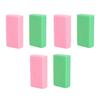 6pcs Pumice Stone Removing Hard Skin Callus PU Foam Exfoliation Pedicure Scrubber Pumice Stone Pink