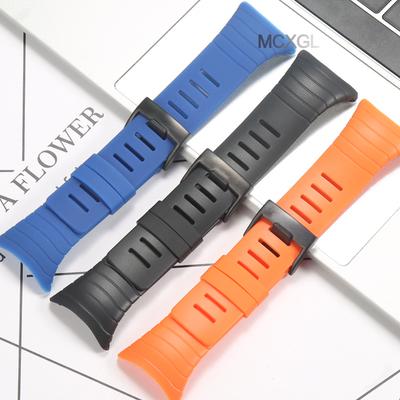 Резиновый сменный ремешок для Suunto core Мужские Спортивные Водонепроницаемые Часы Аксессуары для Часов Браслеты Черный