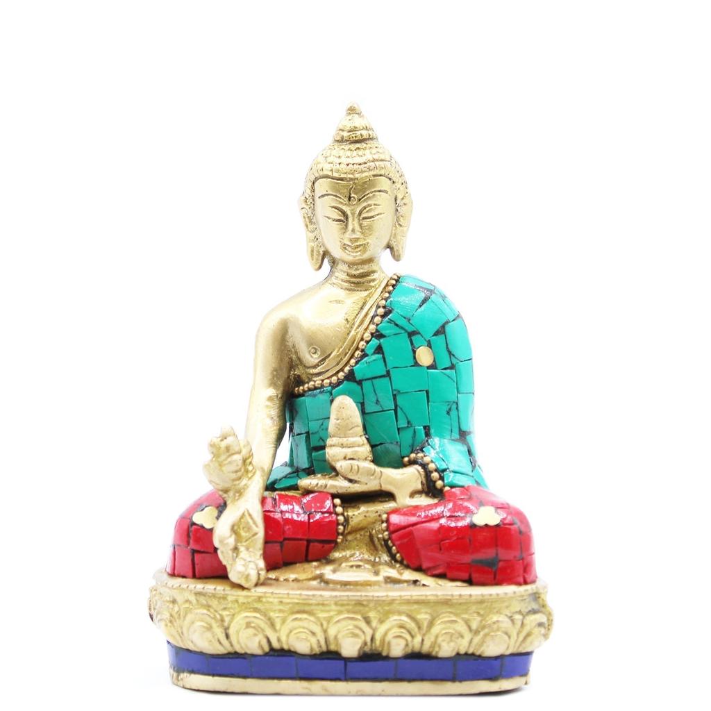 Brass Buddha Statue Hands Down 11.5 cm