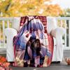 Genshin Impact characters4 printed throw blanket—lightweight,soft,warm;versatile blanket for all seasons—perfect as &air-conditioning throw,nap blanke