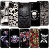 K13 121 Satanic Scary Skull Silicone Soft Case for iPhone 13 12 Mini 11 Pro XS Max XR X 8 7 6 6S Plus 5 5S SE 2020