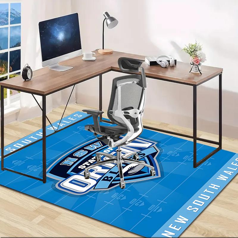1pc Football Team Design Area Rug - Non-Slip, Soft & Cozy Floor Mat for Living Room, Bedroom, Office - Indoor/Outdoor Decorative Carpet