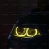 Для BMW 2 серии F22 F23 M2 F87 до рестайлинга 2014-2018 Дневные ходовые огни DRL Ангельские глазки Светодиодный комплект колец фар в стиле CSL Лимонно-желтый