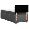 Box Spring Bed with Mattress Dark Gray 90x190 cm Fabric