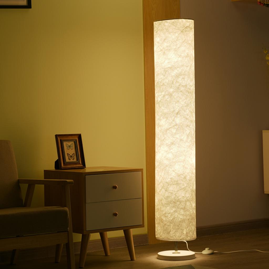 AC110-220V 14W Soft Fabric LEDs Floor Lamp Standing Light E27 Base Socket Holder Foot Pedal Switch