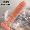 Silica Gela Real Skin Feeling Realistic Dildo Sliding Foreskin Design Suction Cup Huge Big Penis Dick Adult Erotic Sex Toy for Woman