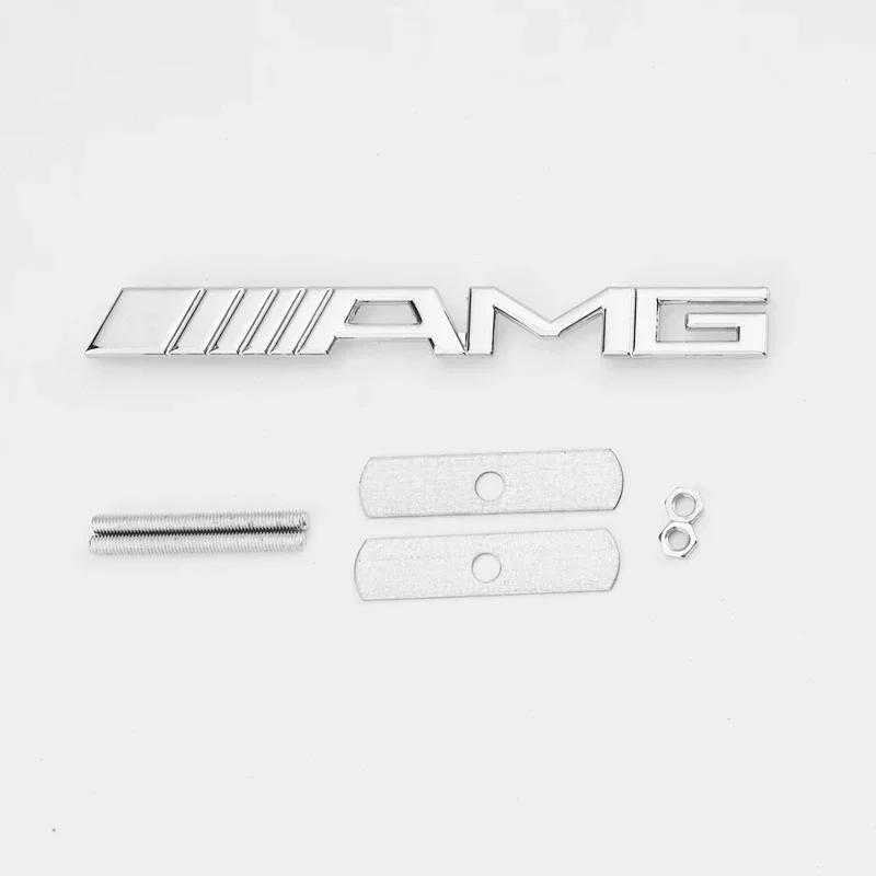 Автомобильная наклейка Benz Новая 2026 Для Benz AMG 1 шт. Металлический кронштейн-эмблема на решетку радиатора автомобиля для AMG Mercedes Benz GLC CLK CLA W203 W211 W204 W21