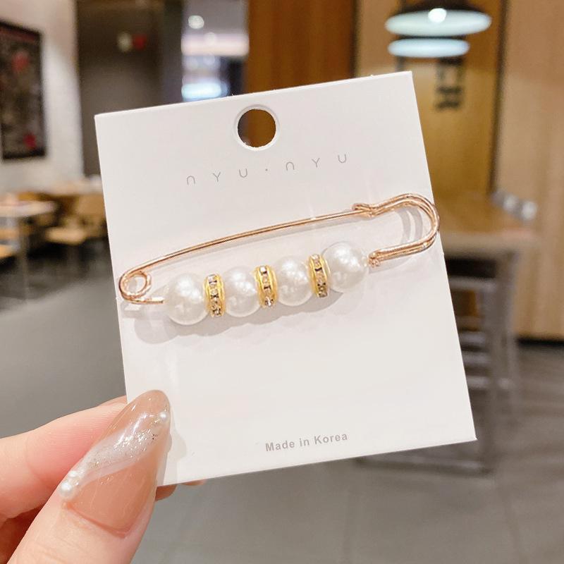 Элегантная брошь и булавка на талию с жемчугом для женщин