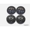 MODIFIX-CO-UK Черные матовые колпачки ступицы колеса из легкого сплава для VW 4 шт. VW Golf MK7 Passat Tiguan 66 мм