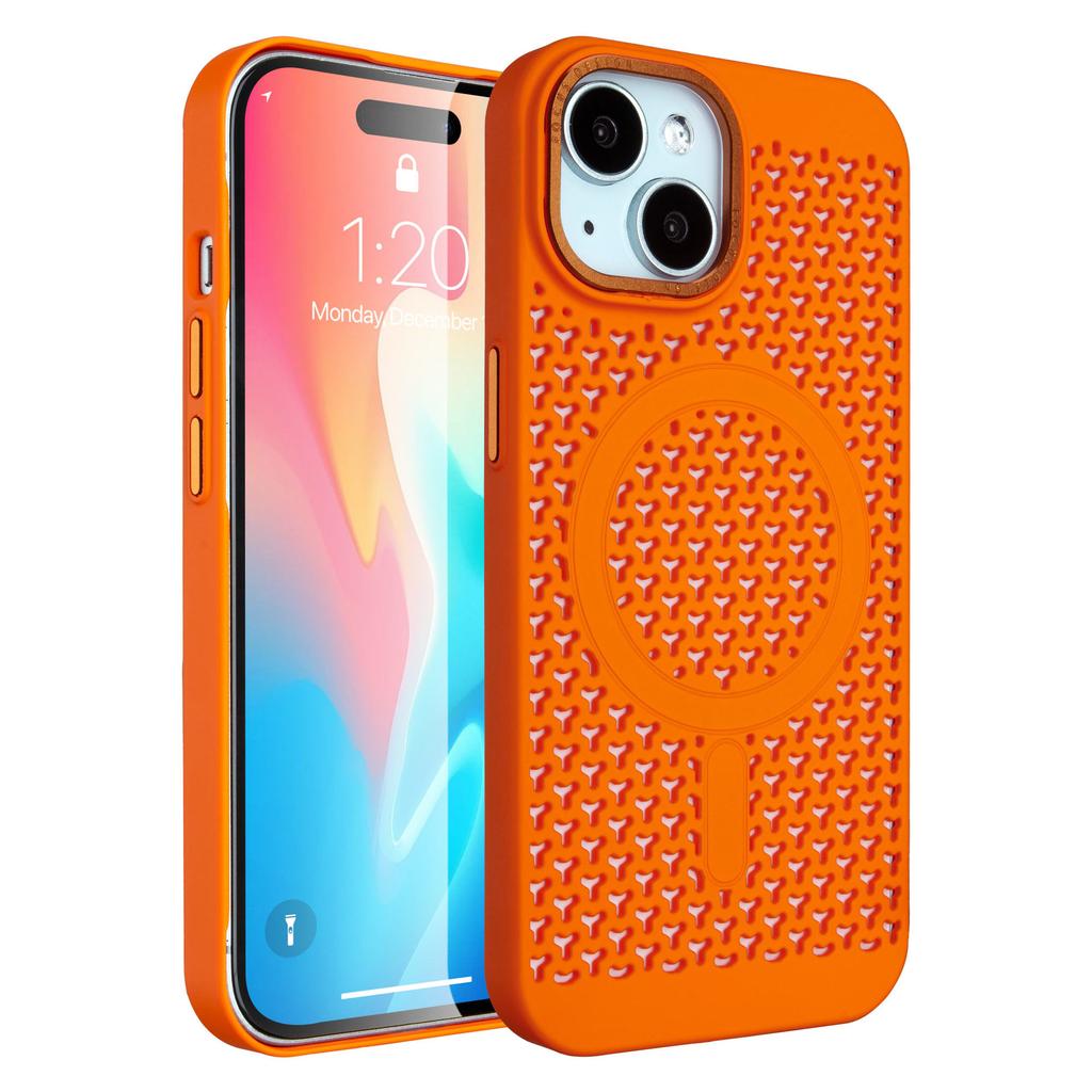 Для Apple 15pro Магнитный чехол для iPhone Полый отвод тепла Противоударная защитная крышка для мобильного телефона Магнитный отвод тепла