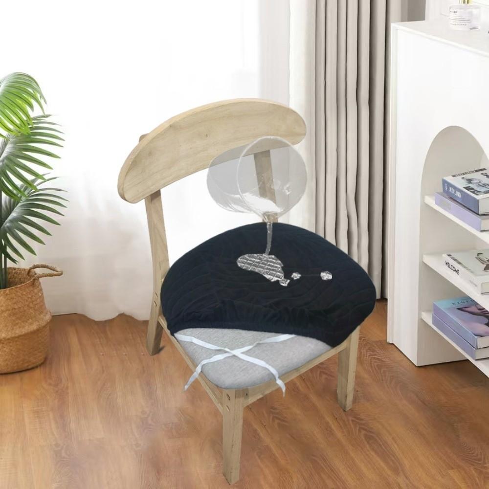 Эластичный Жаккардовый Чехол на Стул Моющийся Без Спинки Защитный Чехол для Стула Чехлы на Подушки Сидений